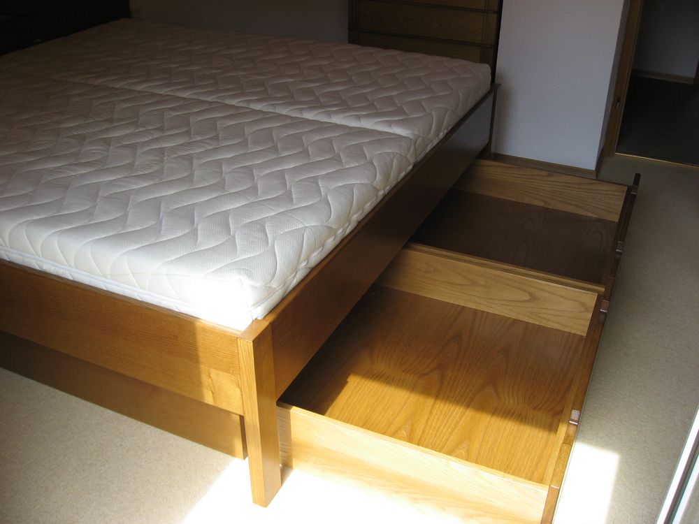 Bett Massivholz mit Schubläden - Relax Bettsysteme, Relax 2000, Loferer