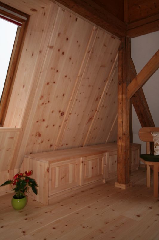 Zirbenholz Dachausbau