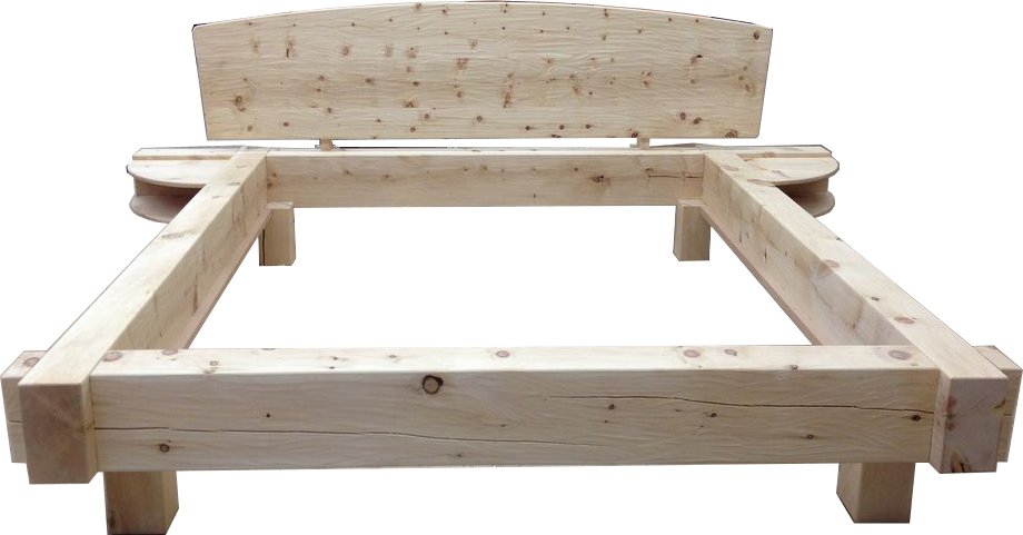 Balkenbett Zirbenholz